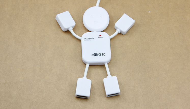 Rabbit shape USB HUB with 4ports and led