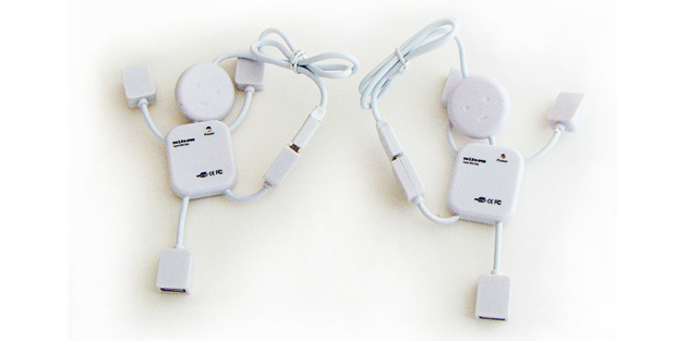 Rabbit shape USB HUB with 4ports and led