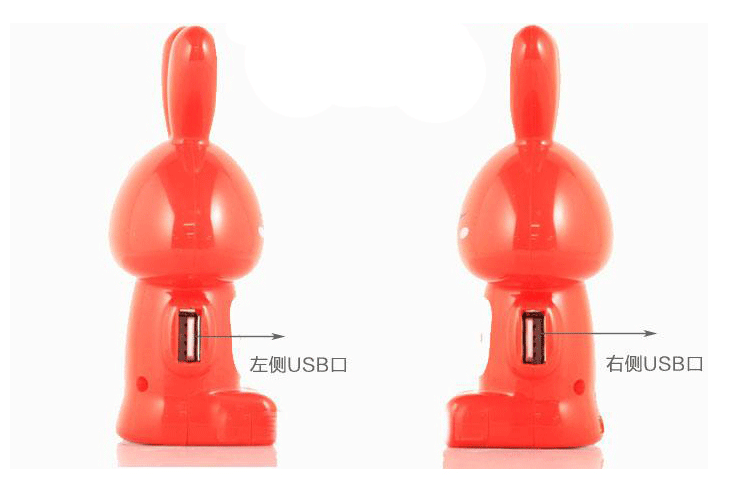 Rabbit shape USB HUB with 4ports and led